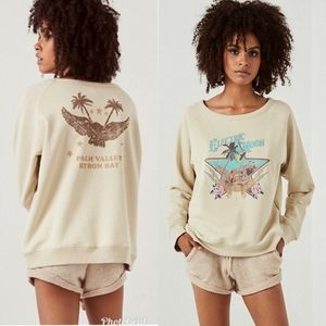 Electric Moon Sloppy Joe Sweater XXS Spell Designs Pullover Tee Cream 29 Palms